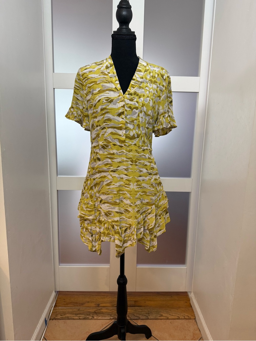 AllSaints 100% Viscose Frankie Oniyuri Mini Dress, size 4.